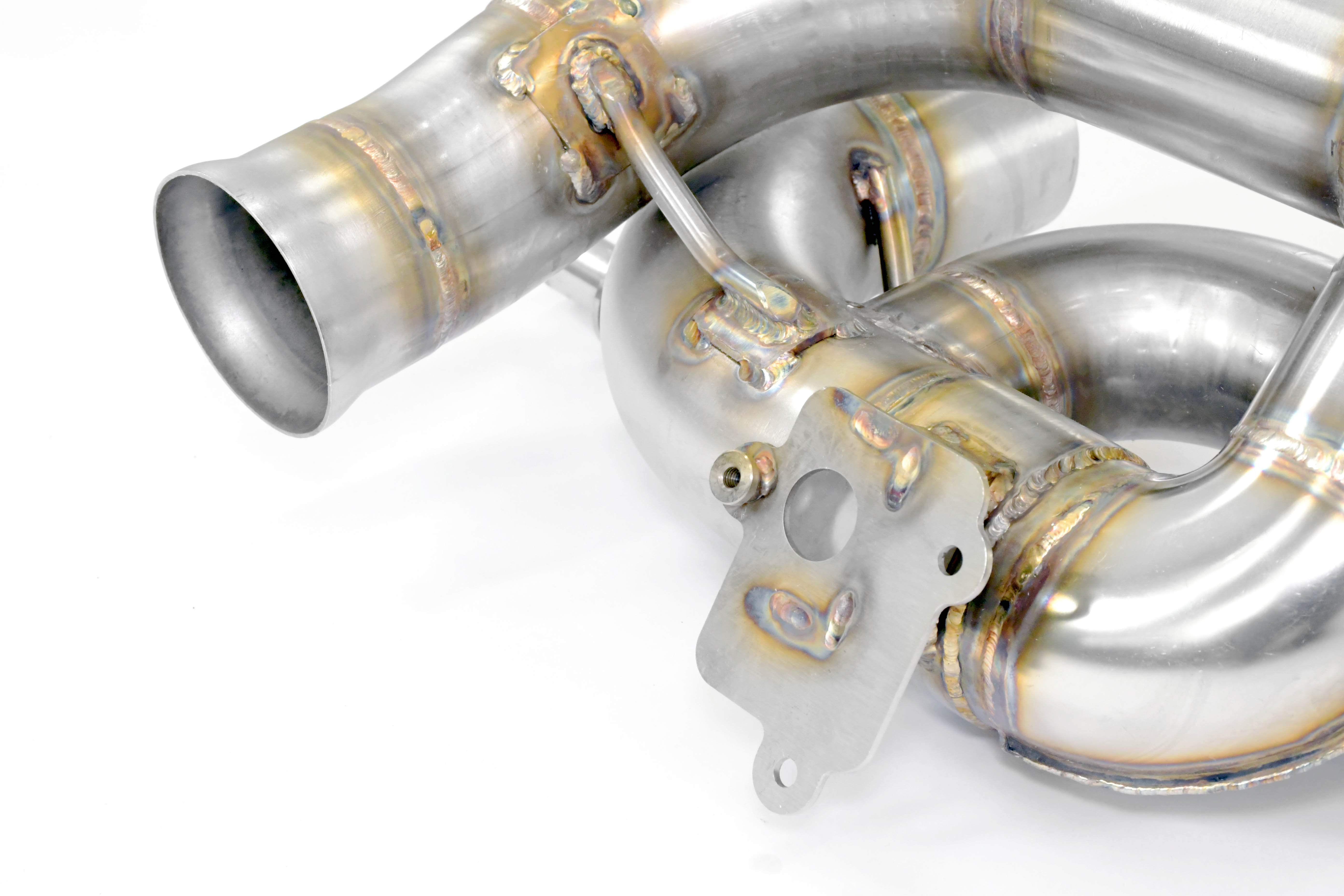 Rear exhaust Race right - left with valve