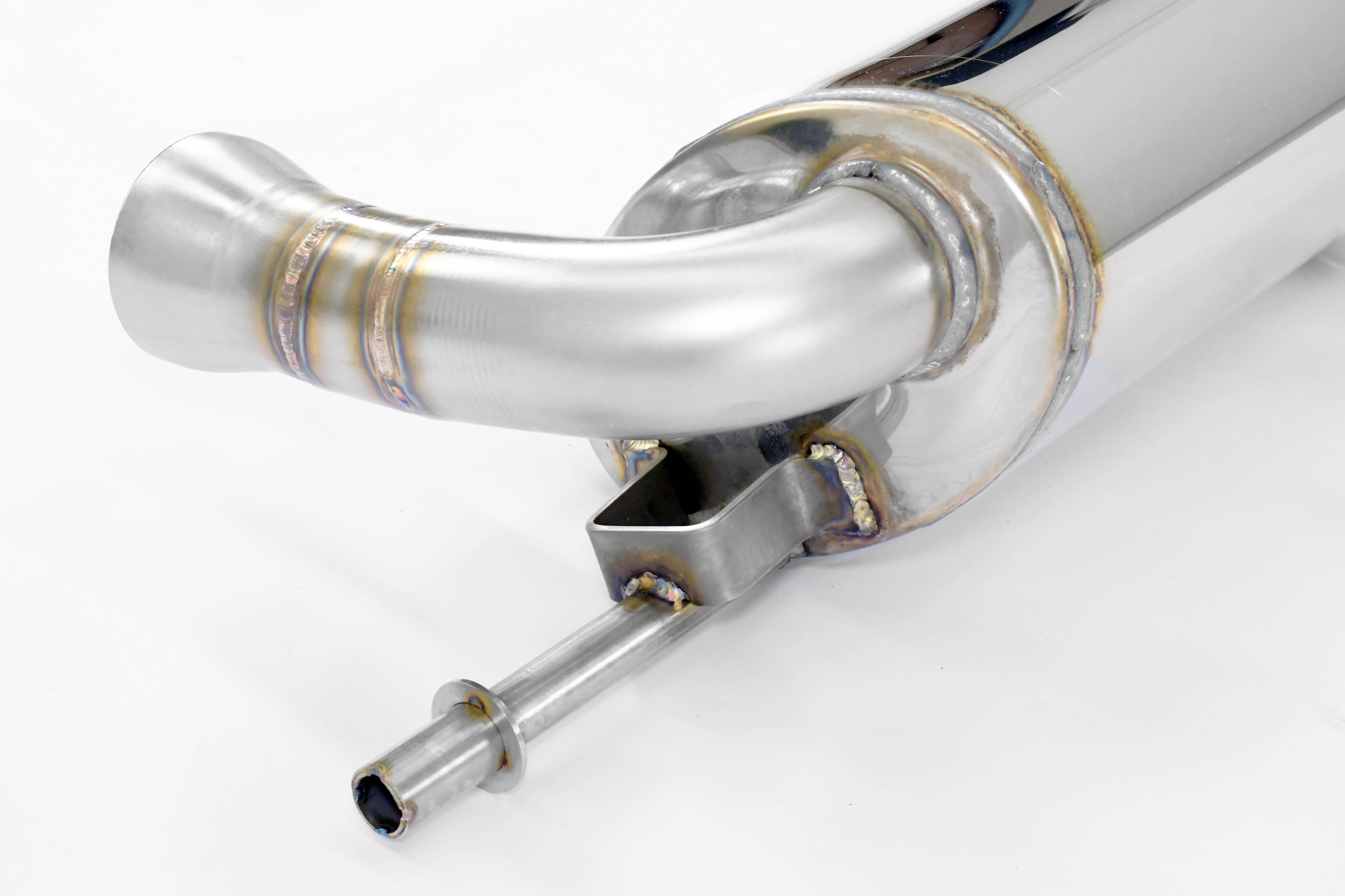 Rear exhaust Race right - left with valve