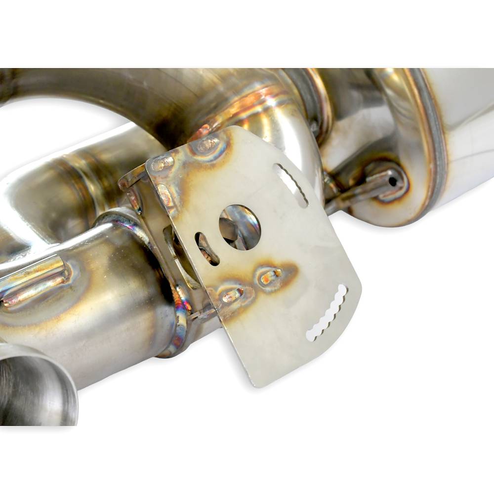 Rear exhaust Race right - left with valve