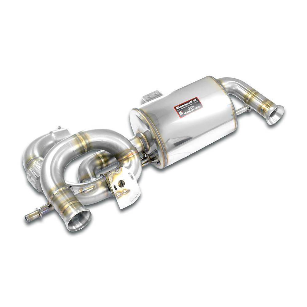 Endschalldämpfer "Race" Rechts - Links mit Klappe