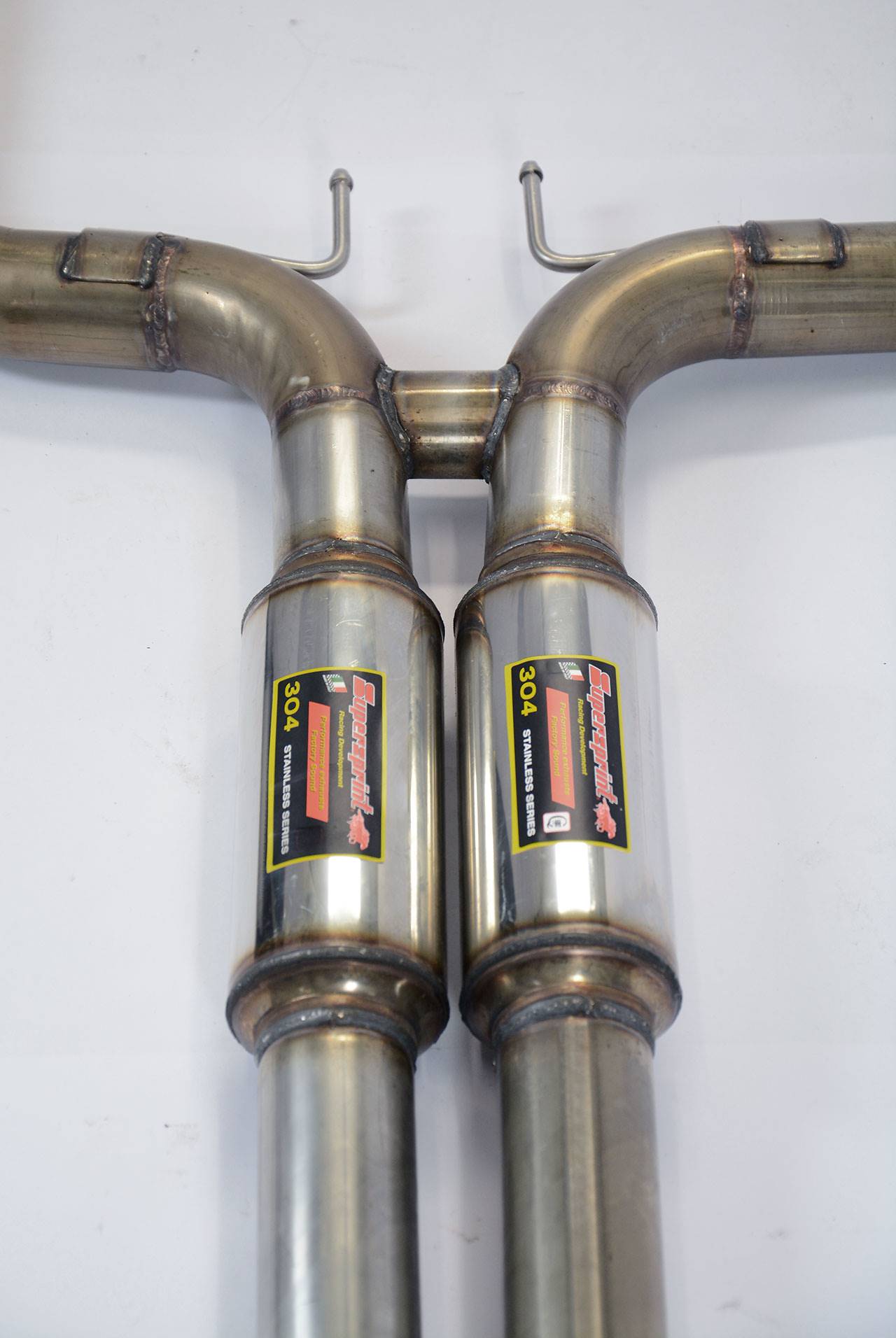 Centre exhaust Right - Left with  H-Pipe