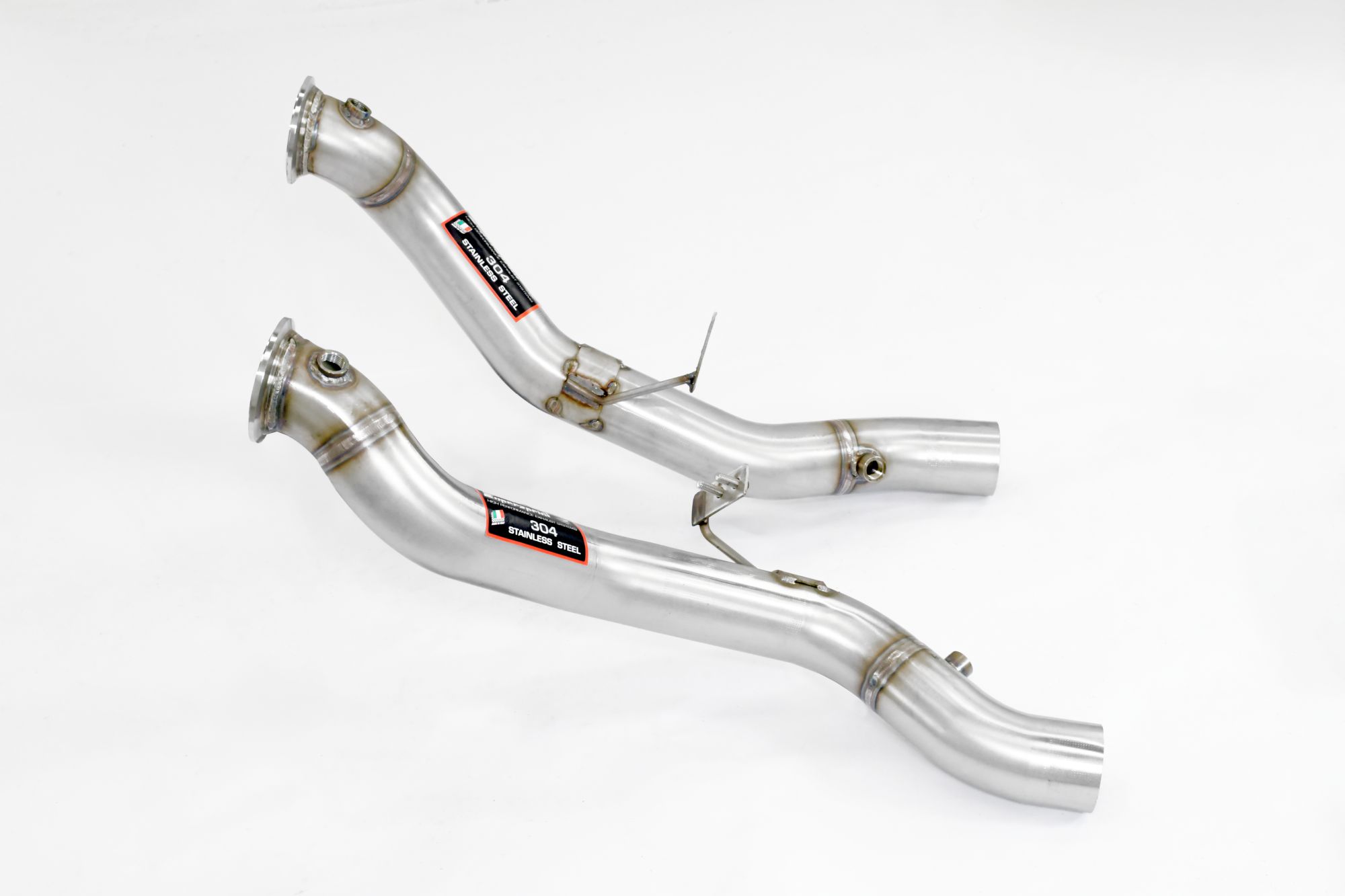 Downpipe kit Right - Left (Deletes the catalytic)