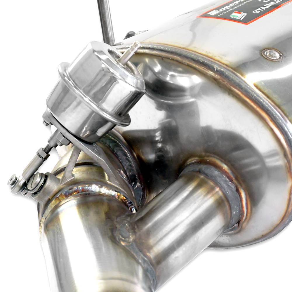 Endschalldämpfer Rechts 100x75 mit Klappe