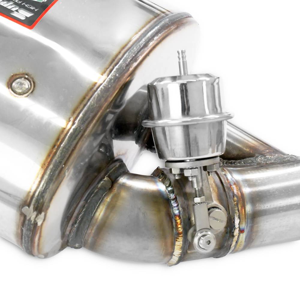 Rear exhaust Right 100x75 with valve