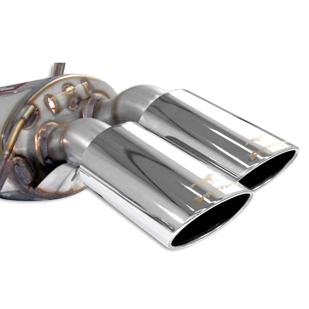 Endschalldämpfer Rechts 100x75 mit Klappe