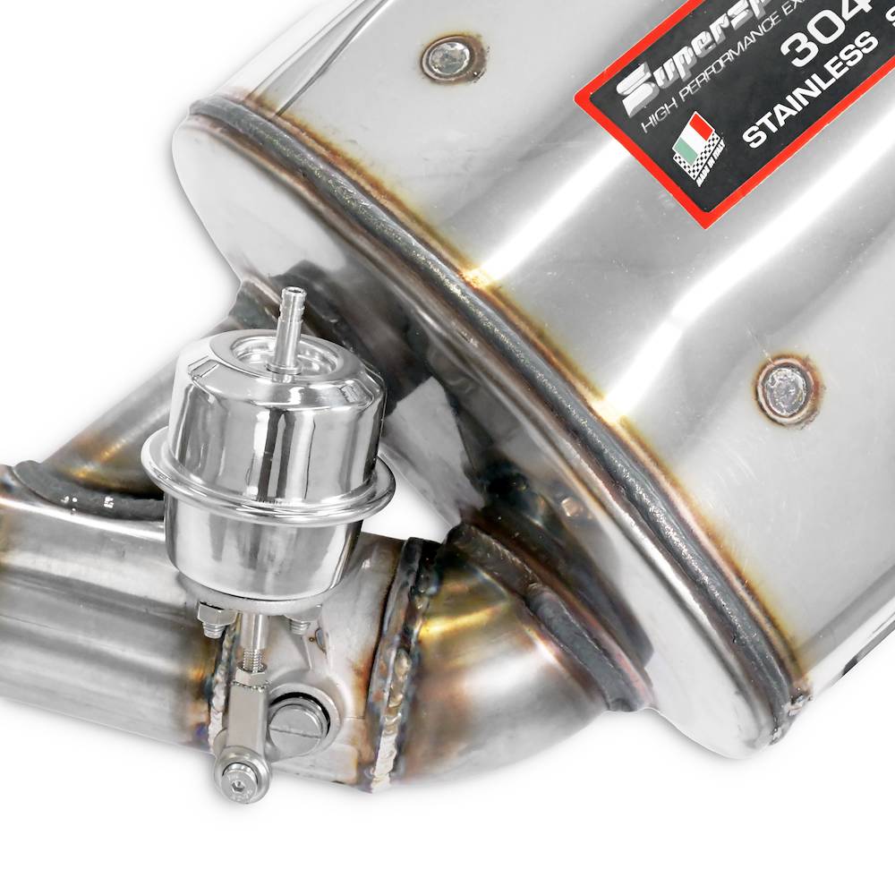 Rear exhaust Left 100x75 with valve