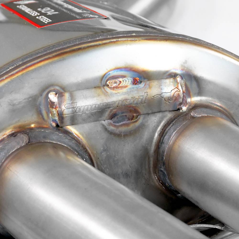 Rear exhaust Left 100x75 with valve