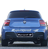 Sistema di scarico completo per BMW F20 116i / 118i in via di sviluppo