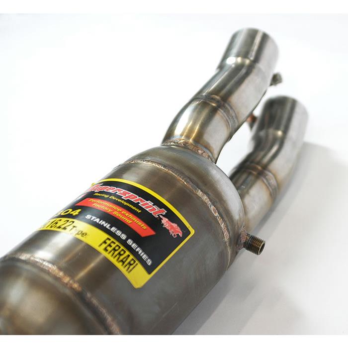 Anteriore con catalizzatore metallico sinistro