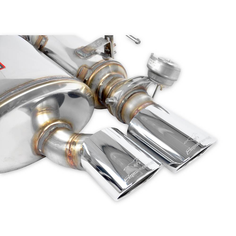 Rear exhaust 100x75 with valve