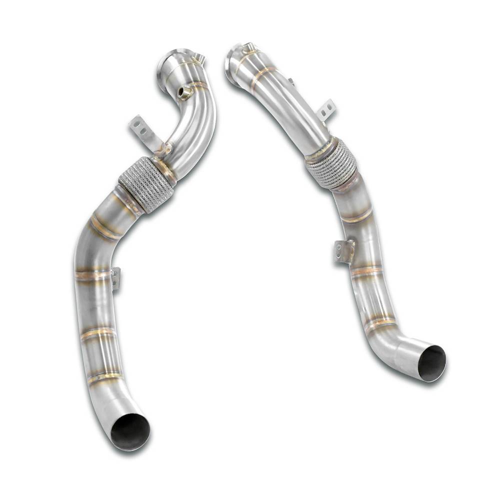 Turbo downpipe kit Right - Left  (Replaces catalytic converter) Accepts the stock Cat.-Back system