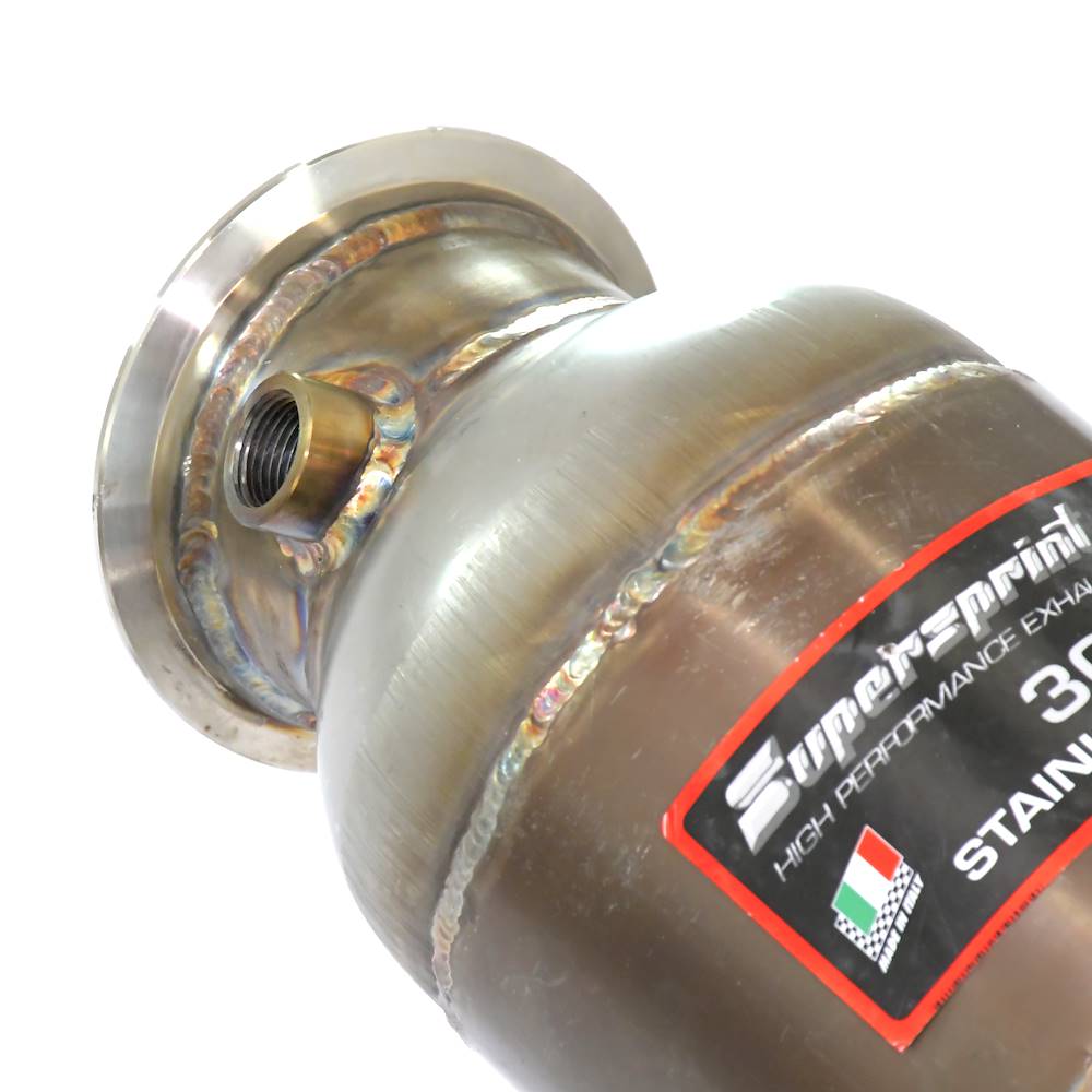 Kit tubo turbina + Catalizzatore metallico destro Compatibile con impianto Cat.-Back di serie