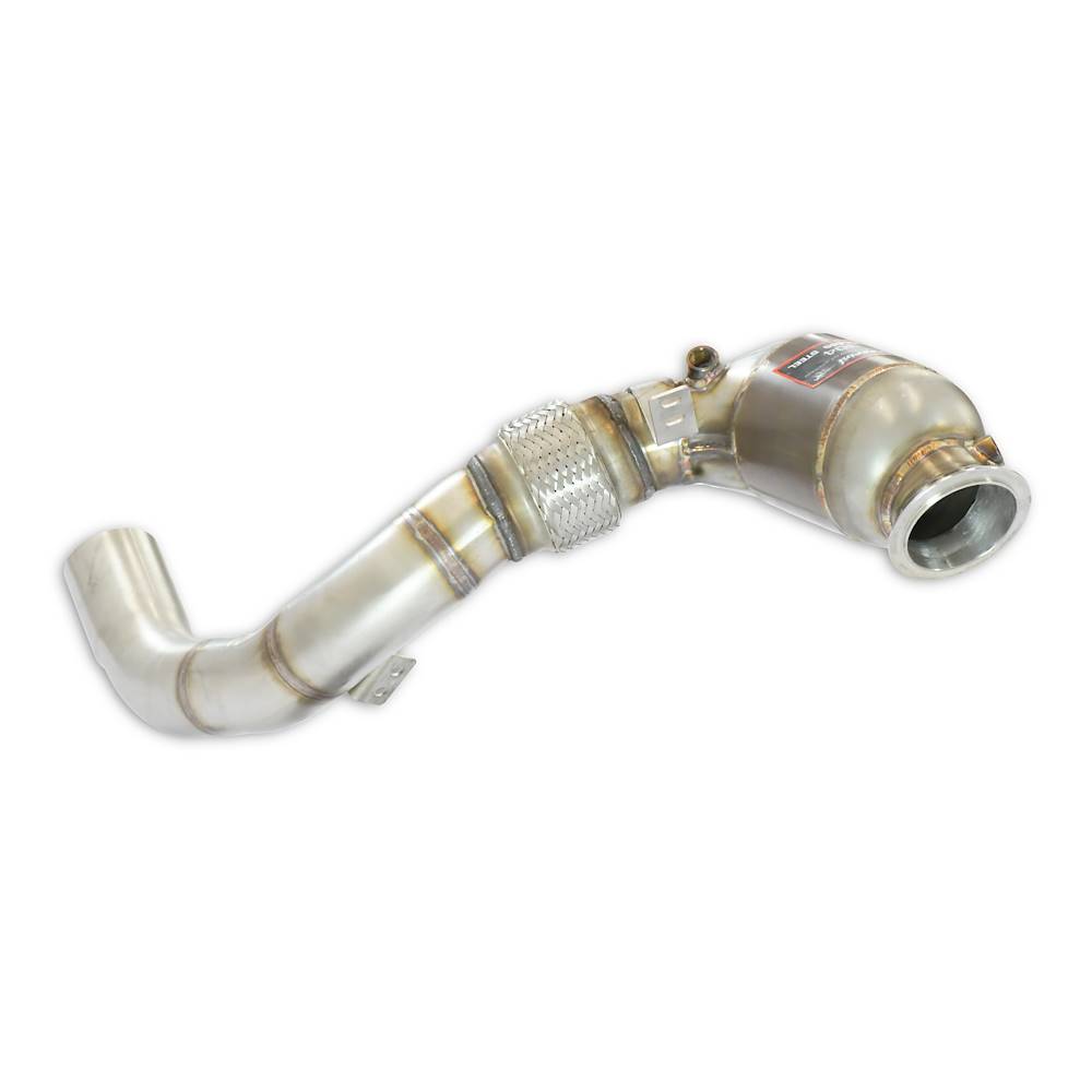 Kit tubo turbina + Catalizzatore metallico destro Compatibile con impianto Cat.-Back di serie