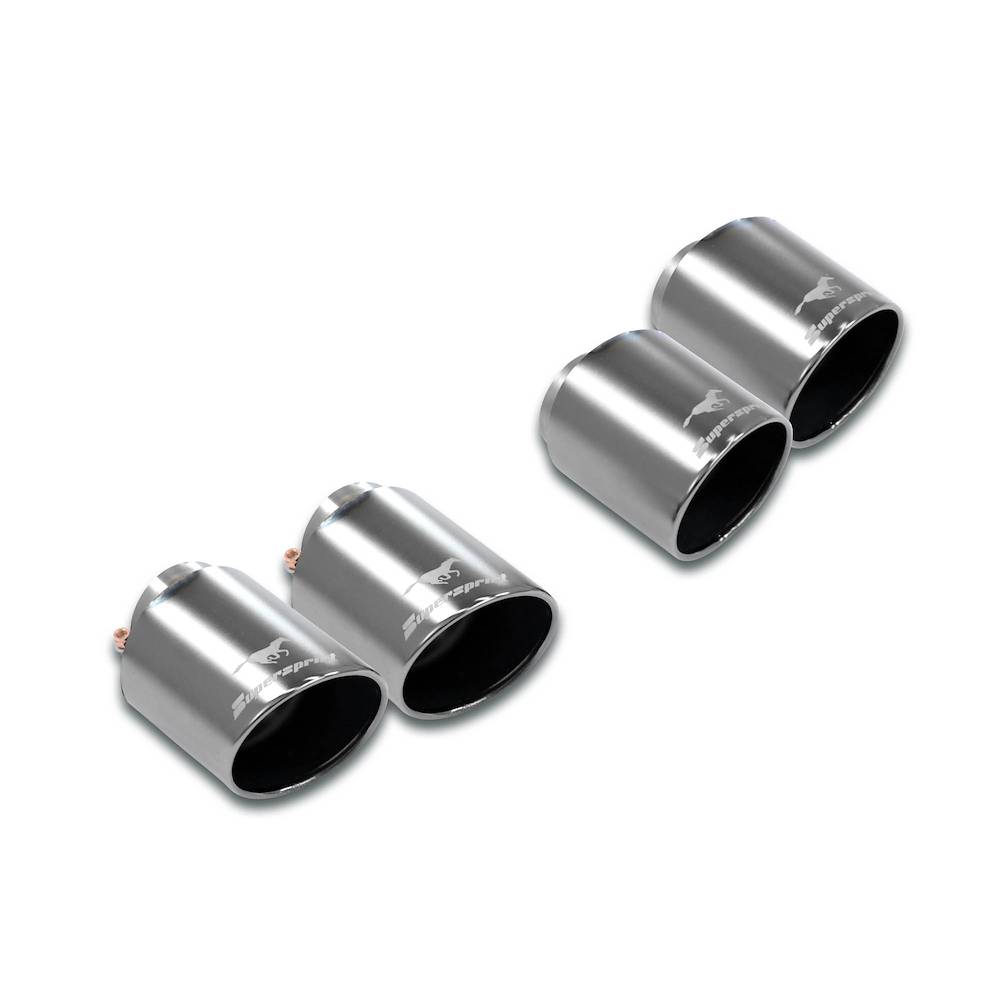 Kit terminali "Gun Metal Grey" - Rolled end, Destro OO120 - Sinistro OO120