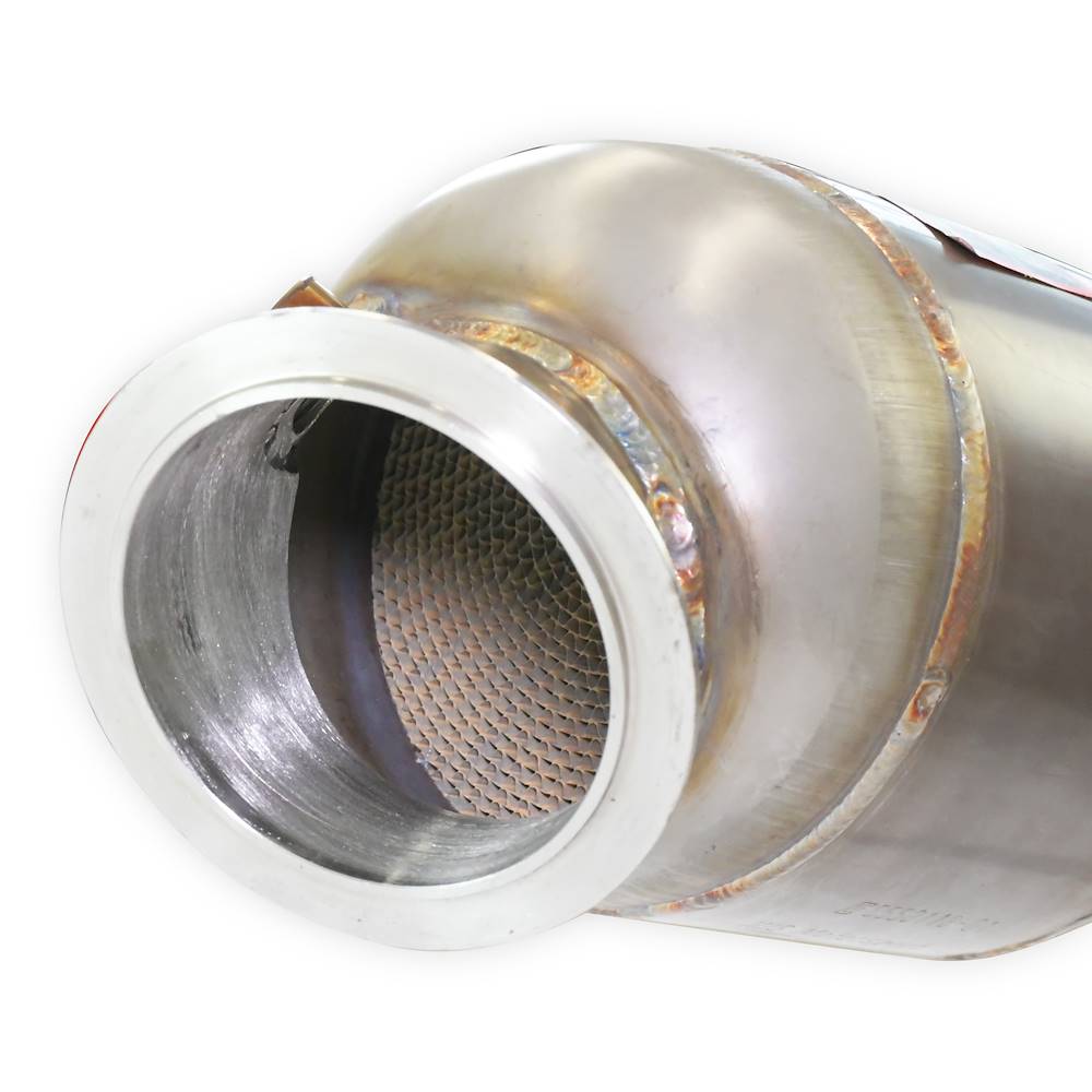 Kit tubo turbina + Catalizzatore metallico sinistro<br>Compatibile con impianto "Cat.-Back" di serie