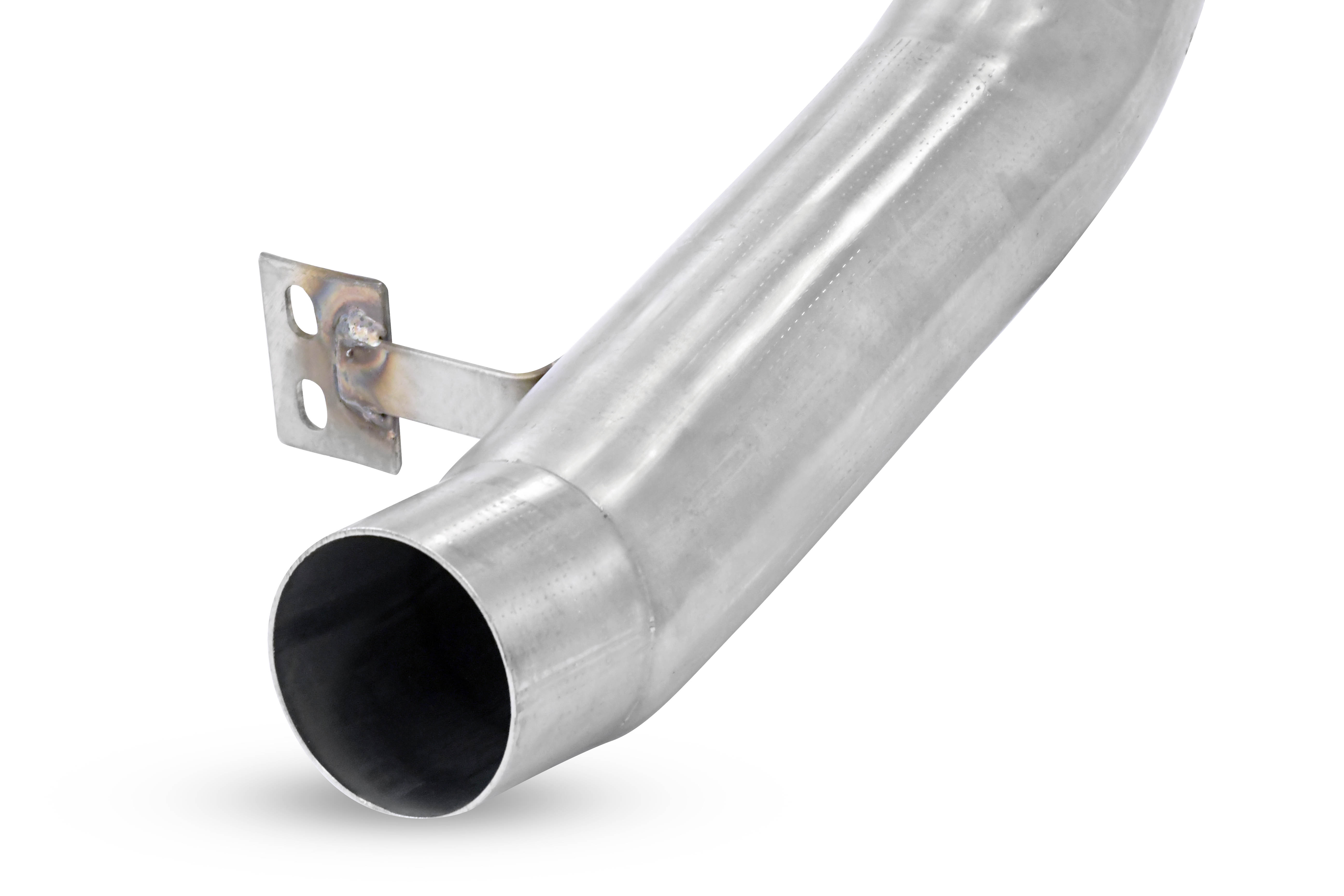 Kit tubo turbina + Catalizzatore metallico destro 100CPSI Compatibile con impianto Cat.-Back di serie