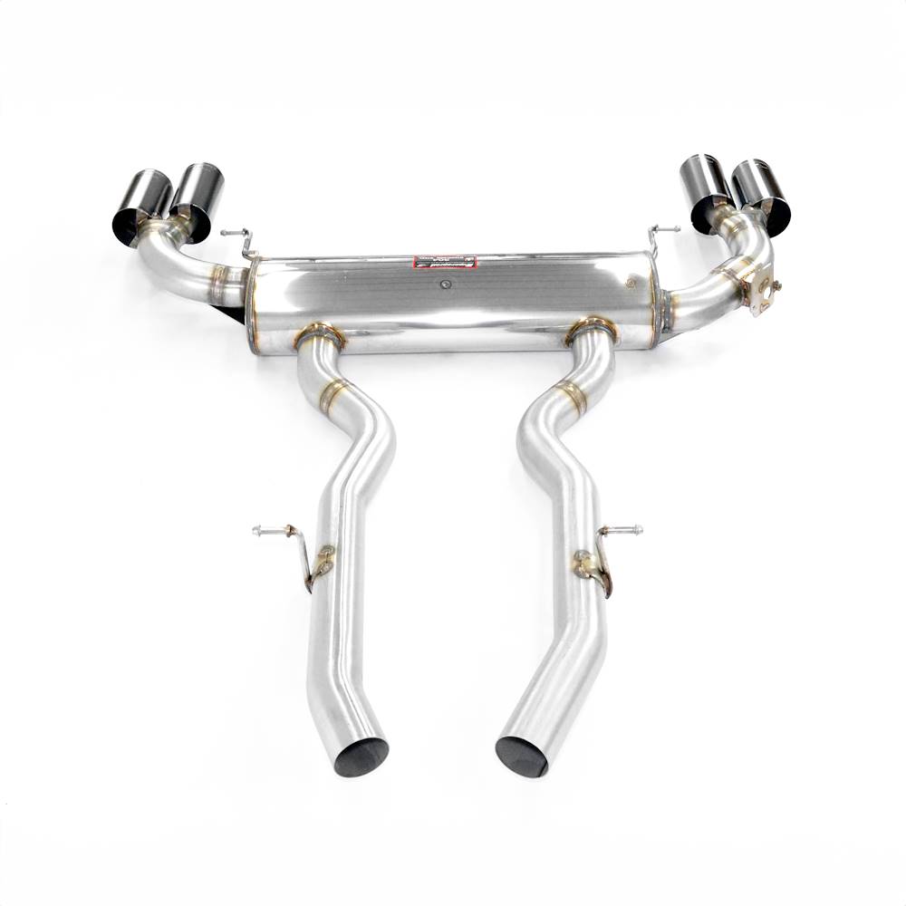 Rear exhaust Right Gun Metal Grey OO90 - Left OO90 with valve