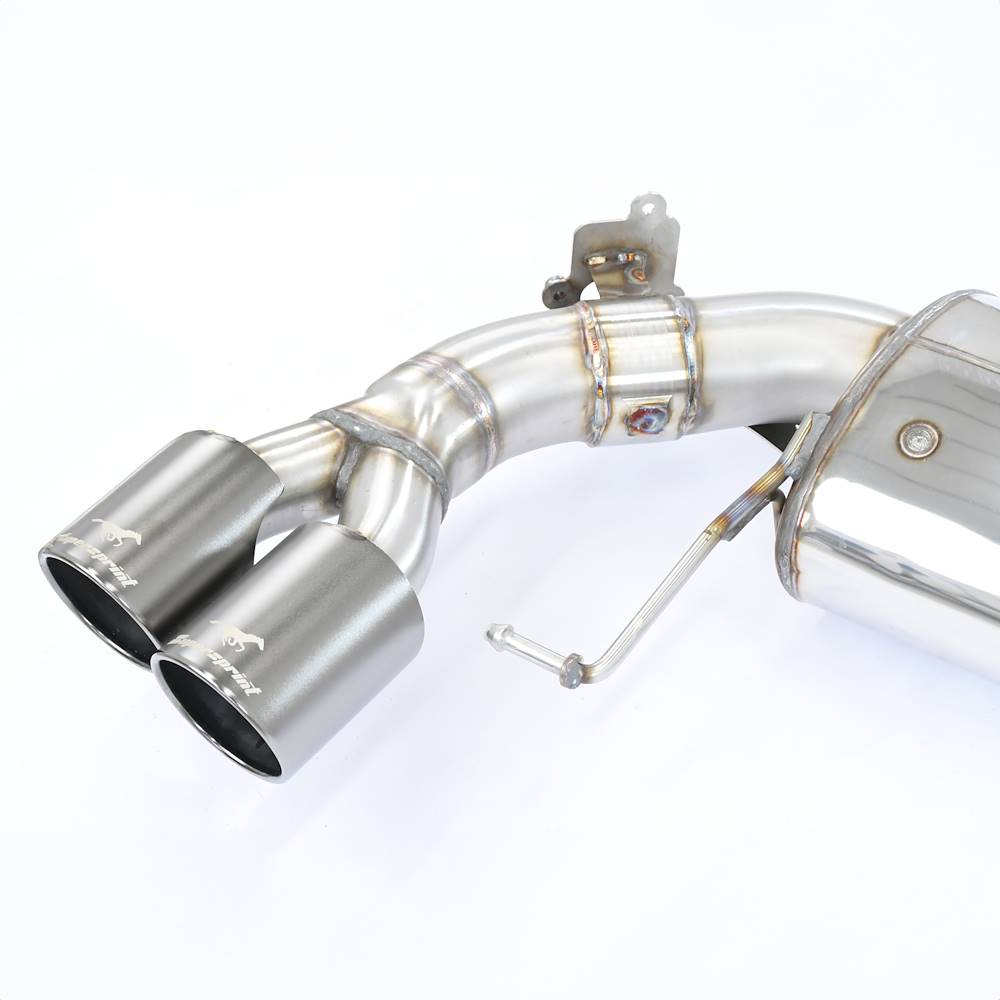 Rear exhaust Right Gun Metal Grey OO90 - Left OO90 with valve
