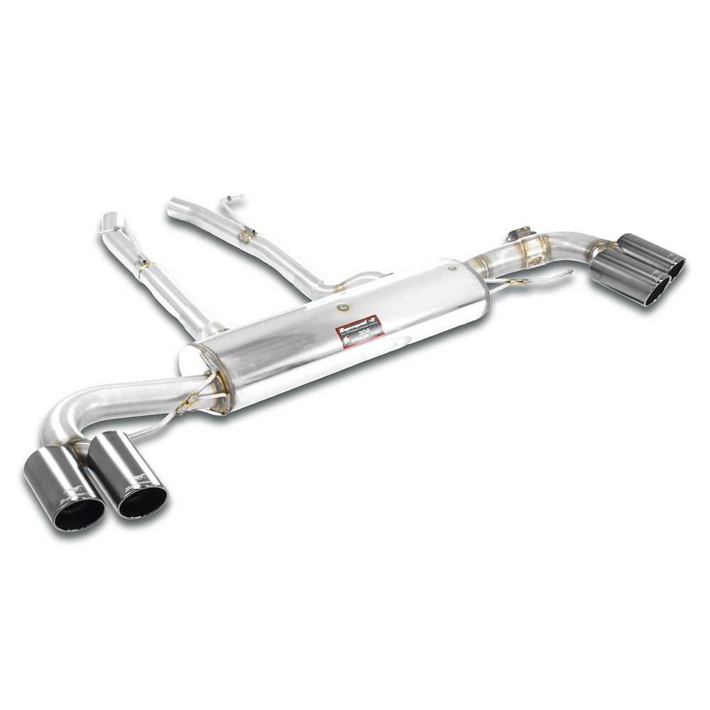 Rear exhaust Right "Gun Metal Grey" OO90 - Left OO90 with valve