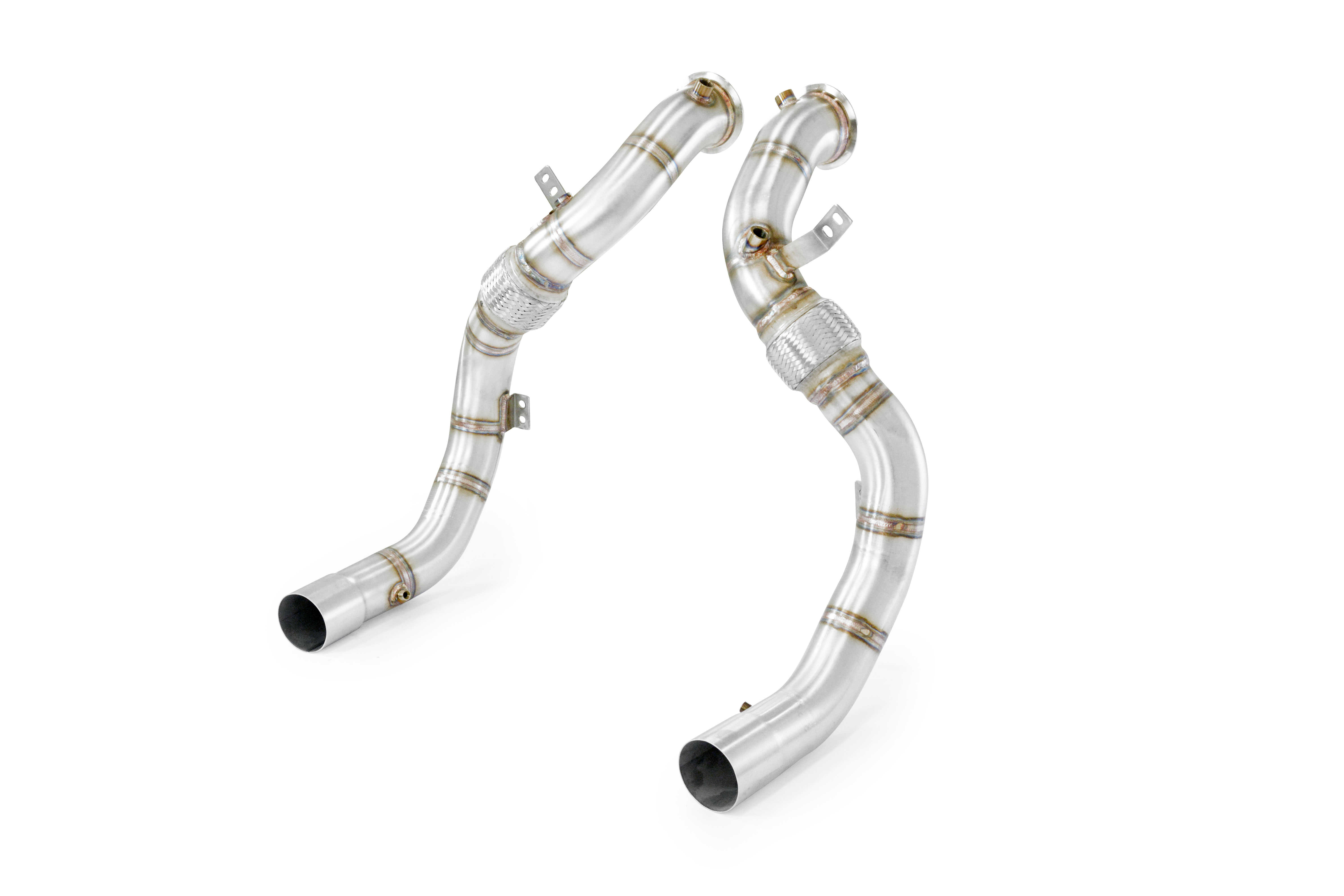 Turbo downpipe kit Right - Left  (Replaces catalytic converter) Accepts the stock Cat.-Back system