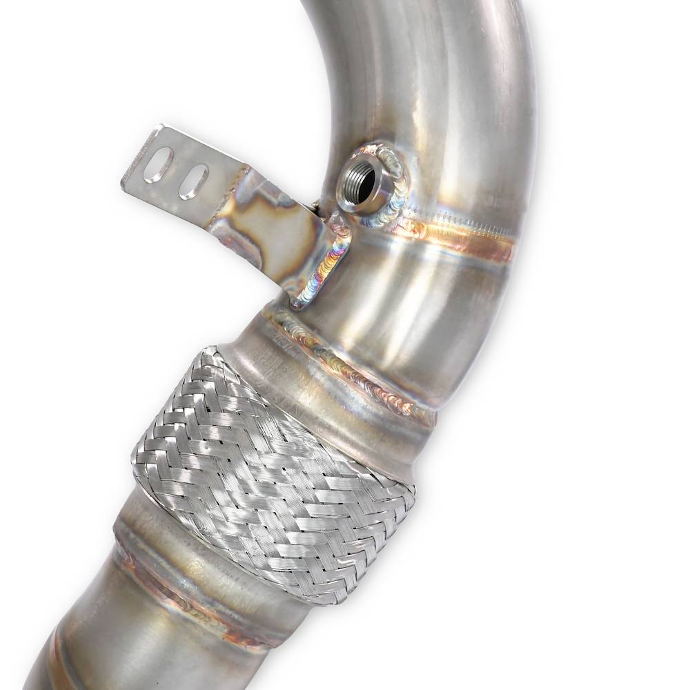 Turbo downpipe kit Right - Left  (Replaces catalytic converter) Accepts the stock Cat.-Back system