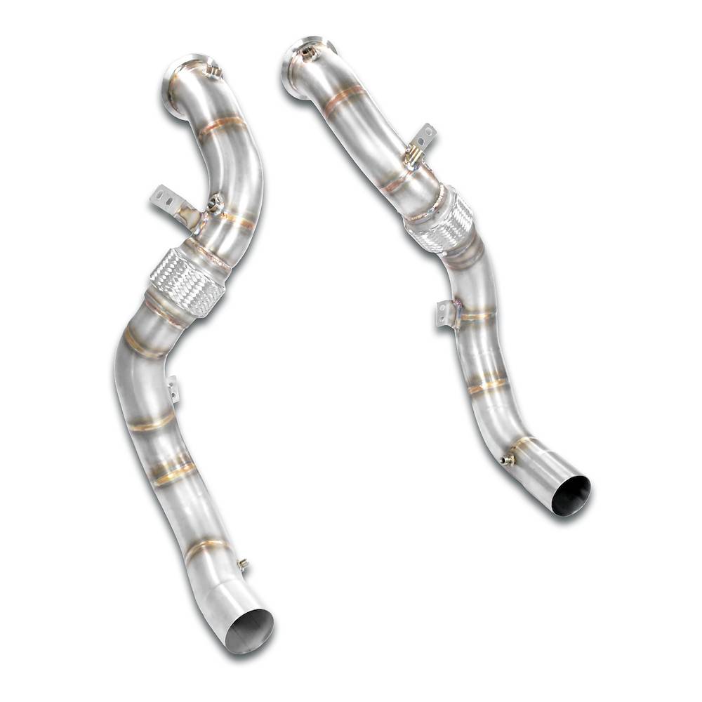 Kit tubi turbina Destro - Sinistro<br>(sostituzione catalizzatore)<br>Compatibile con impianto "Cat.-Back" di serie