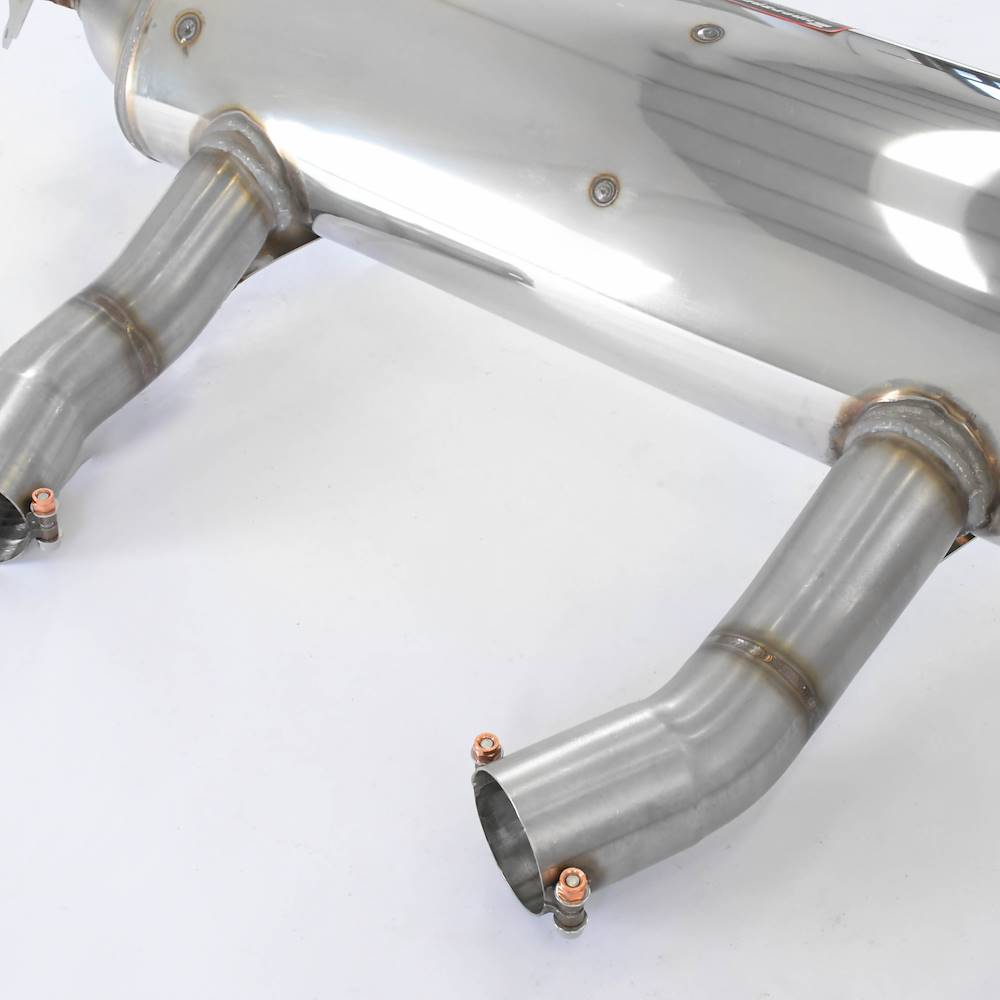 Rear exhaust Right - Left with valve (For OEM endpipes)