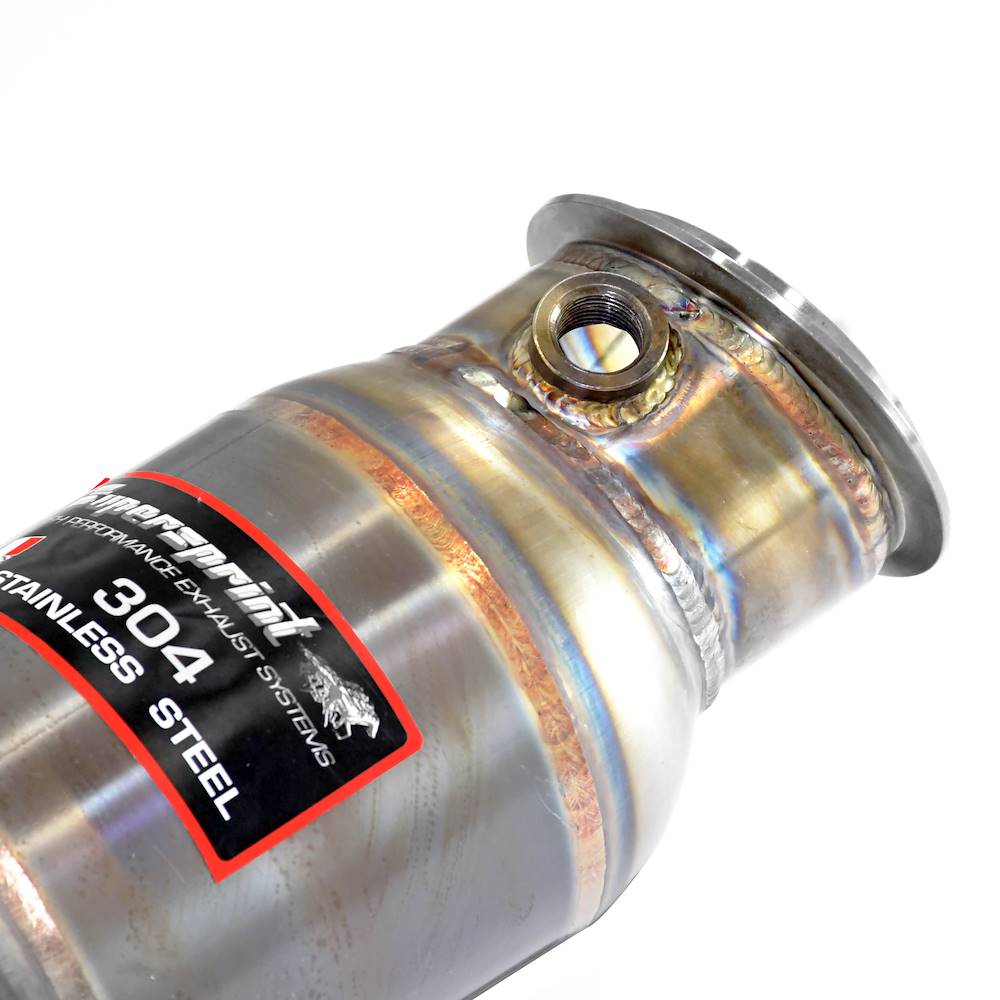 Downpipe + metallic catalytic right - left