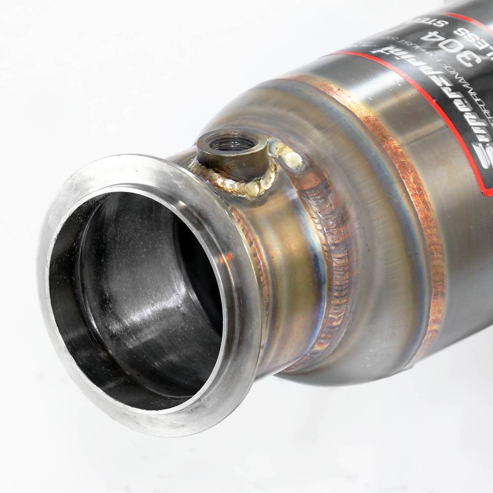 Downpipe + metallic catalytic right - left