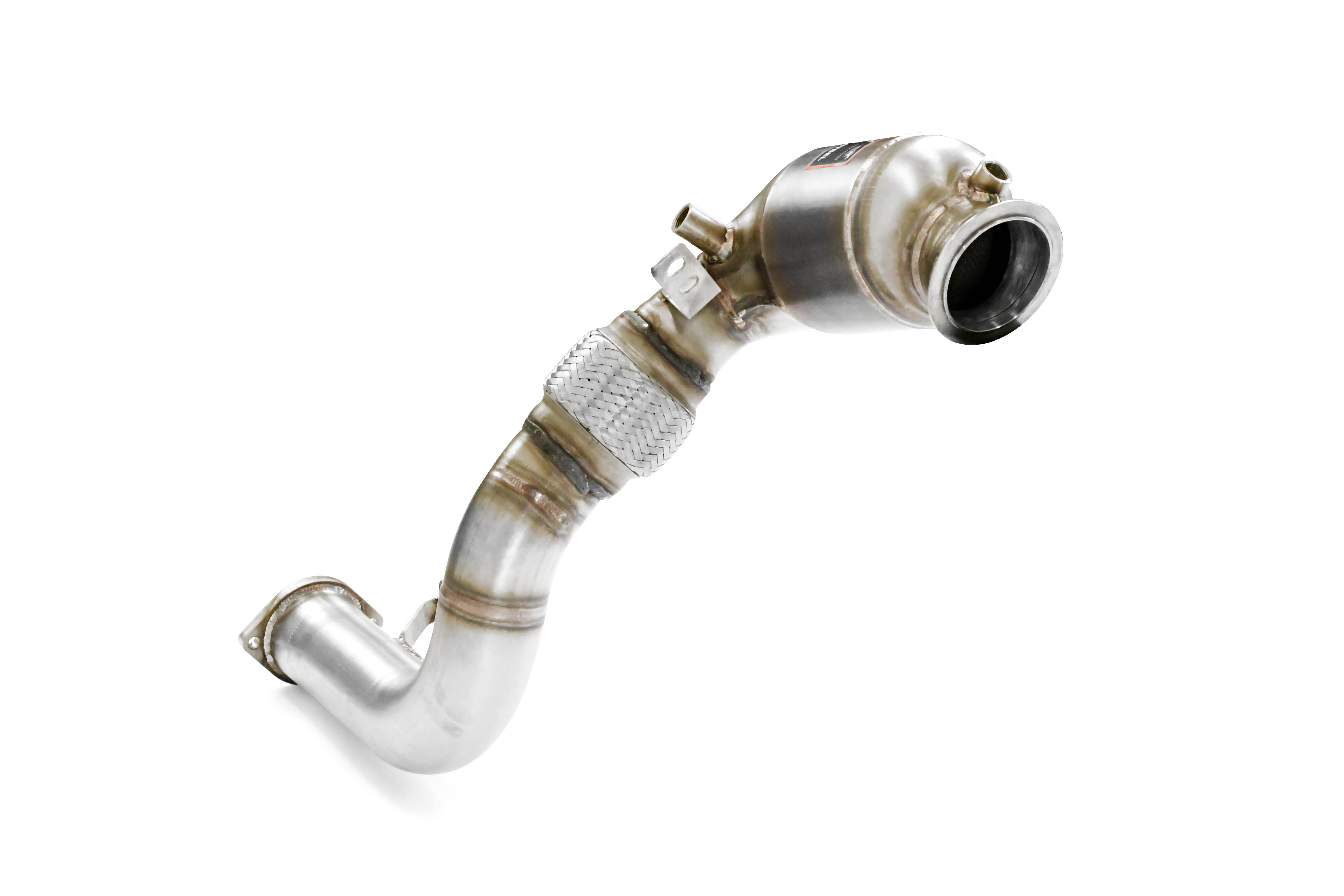 Downpipe + catalizzatore metallico destro