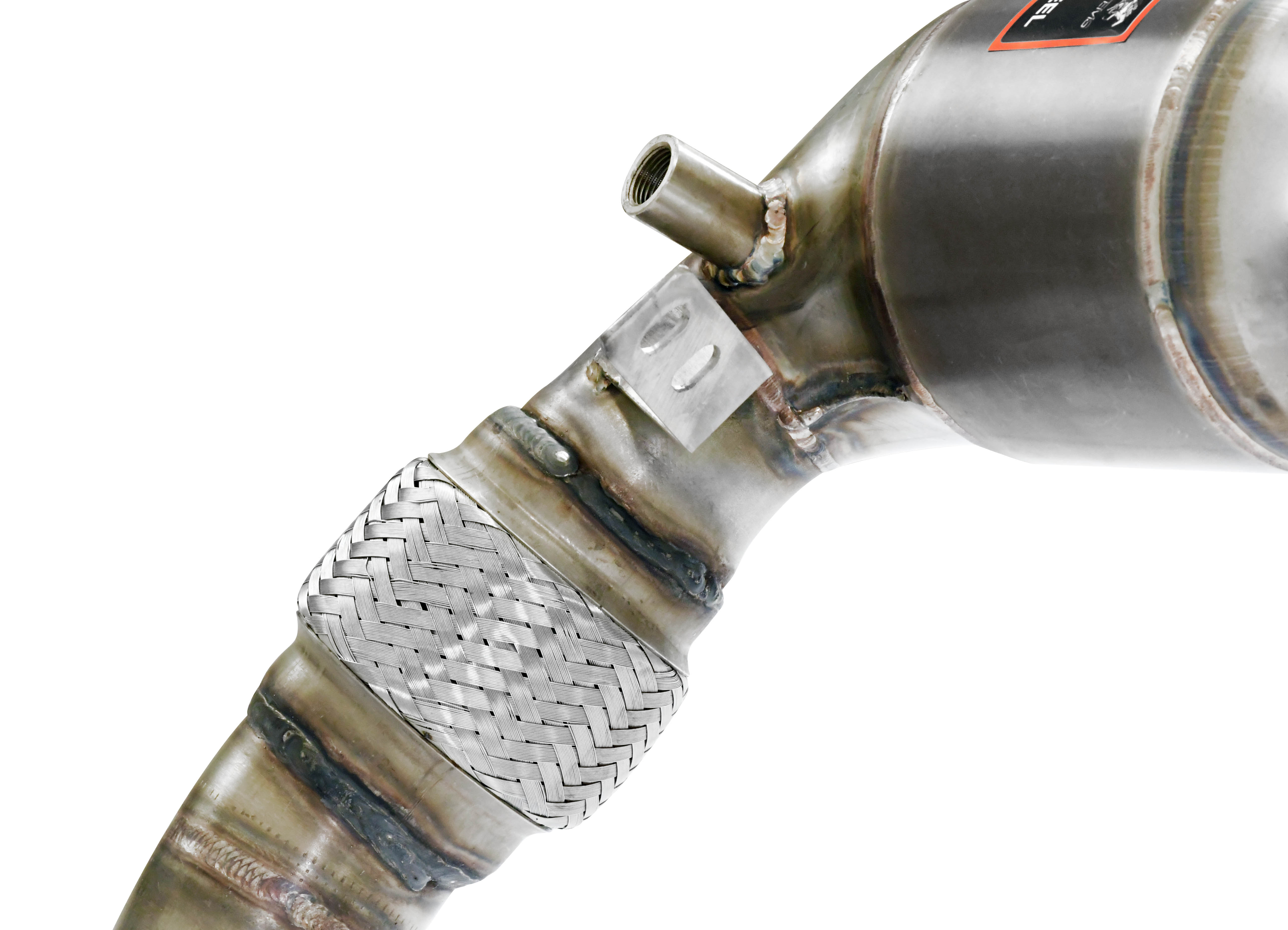 Downpipe +  Metallic catalytic converter Right