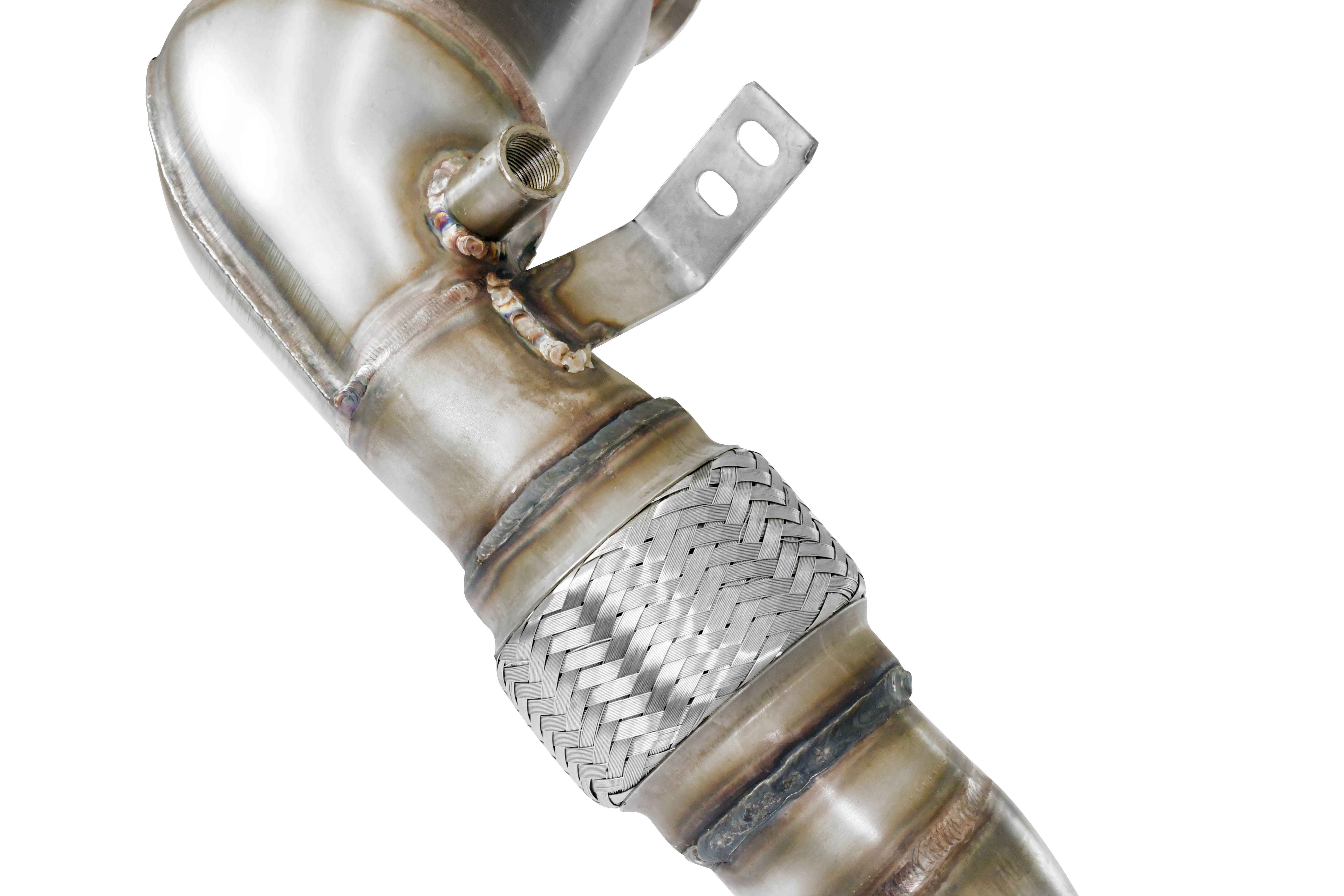 Downpipe +  Metallic catalytic converter Right