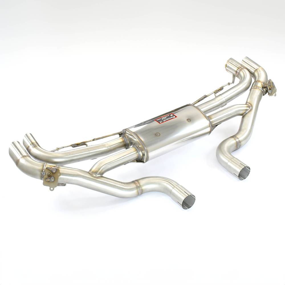 Rear exhaust right - left with valve