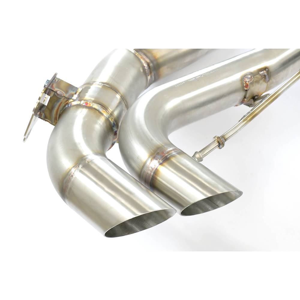 Rear exhaust right - left with valve