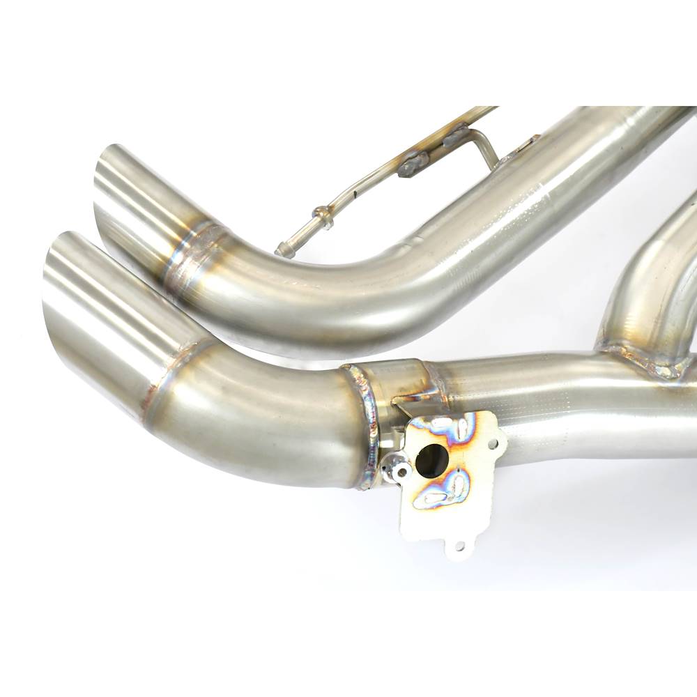 Rear exhaust right - left with valve