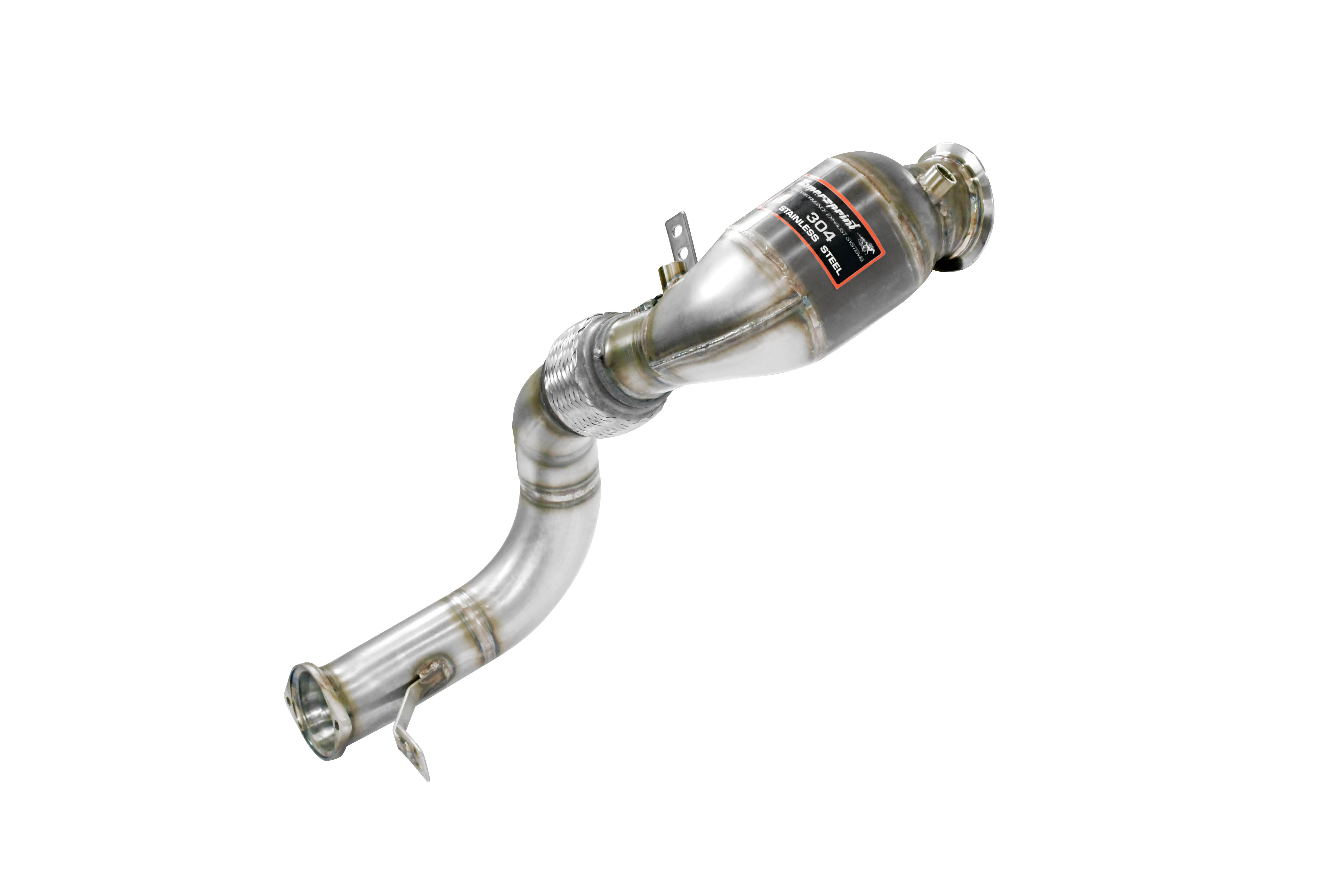 Downpipe +  Metallic catalytic converter Left