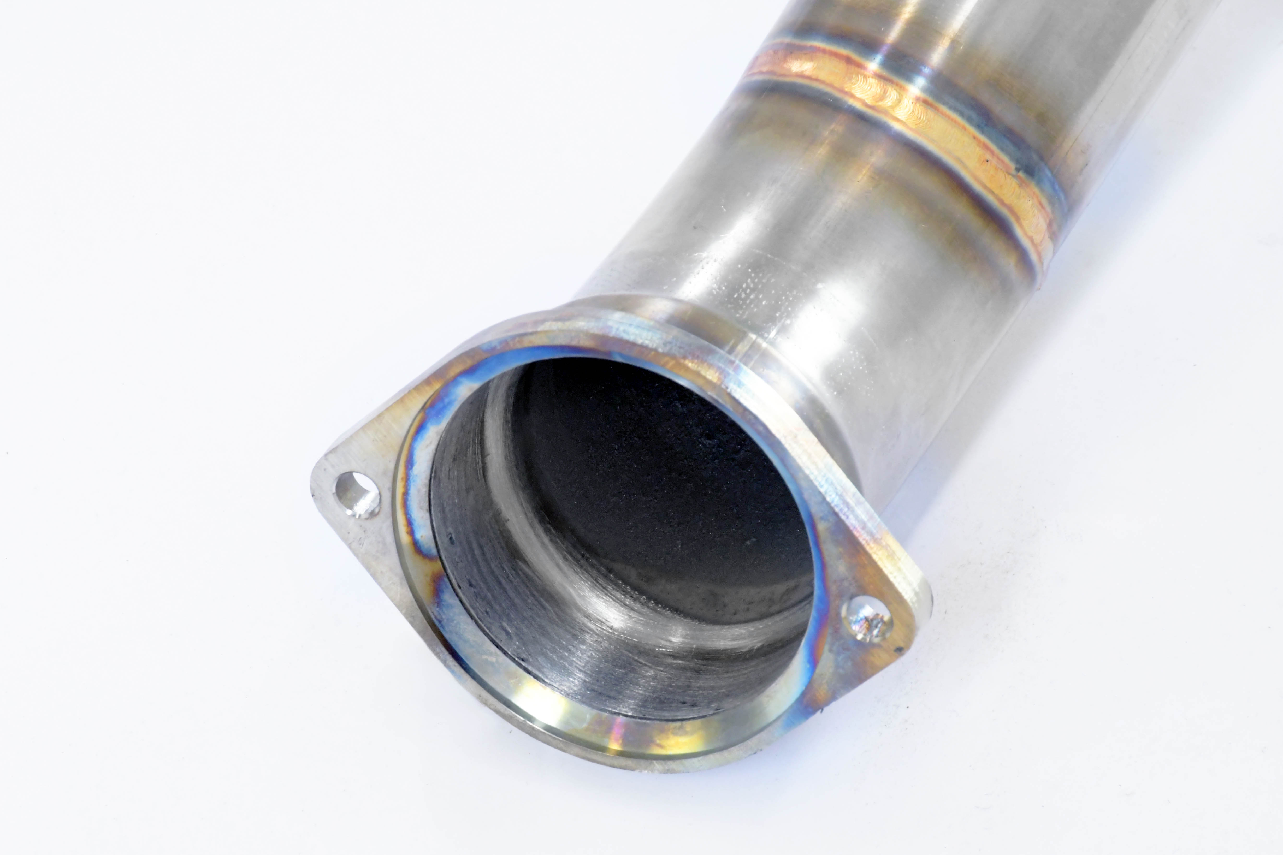 Rohrsatz ab Turbolader + Sport Metallkatalysator Rechts<br>(Ersetzt Primär- und Sekundär Katalysator)<br>Kompatibel mit den Serien Tertiäre Katalysator