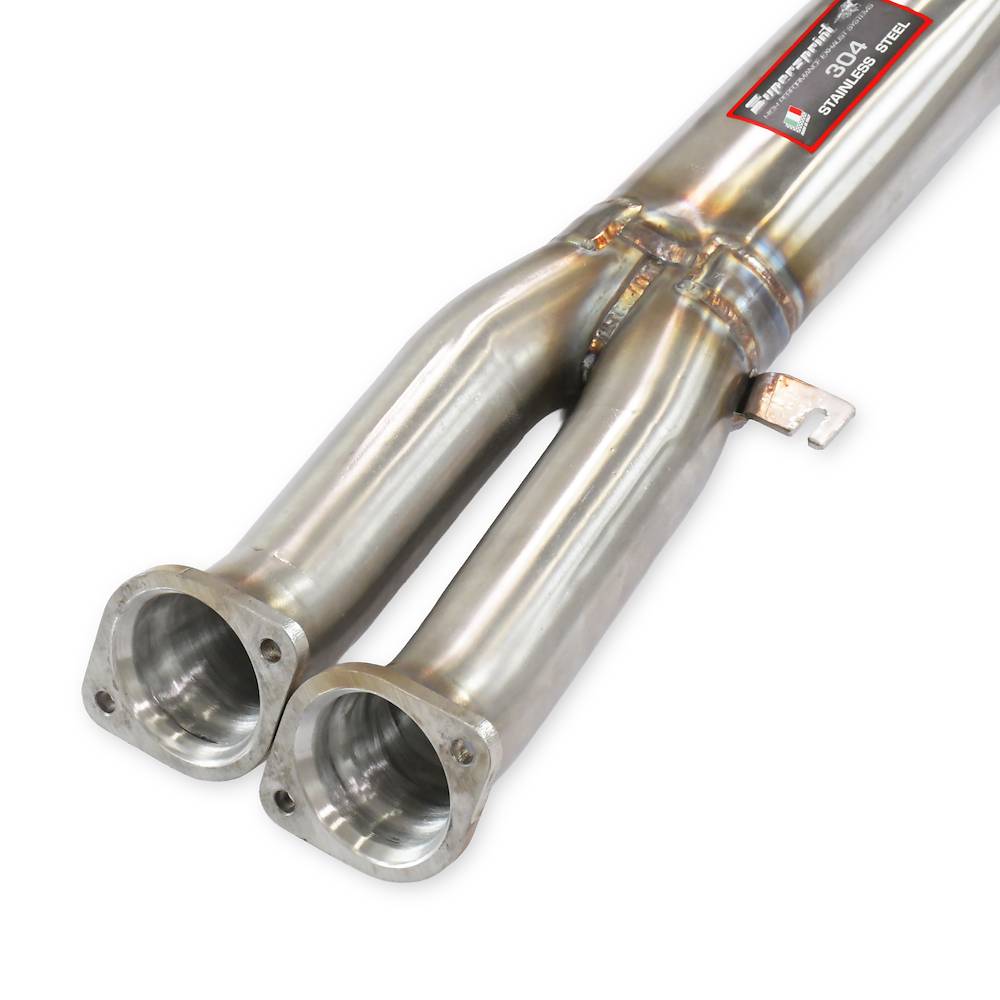 Kit silenziatori anteriori destro + sinistro (elimina catalizzatori secondari)