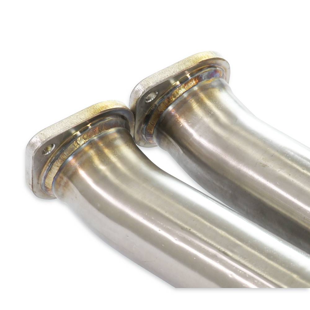 Scarico anteriore con catalizzatore metallico