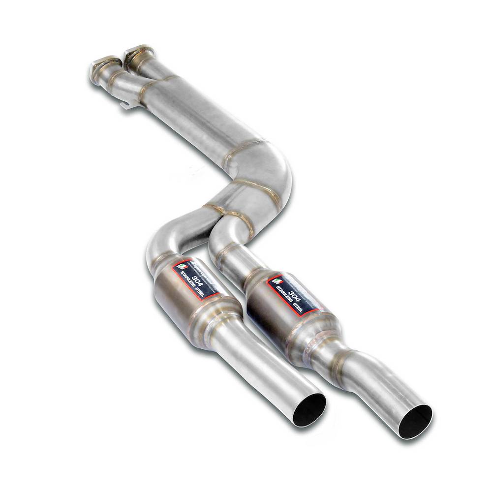 Scarico anteriore con catalizzatore metallico