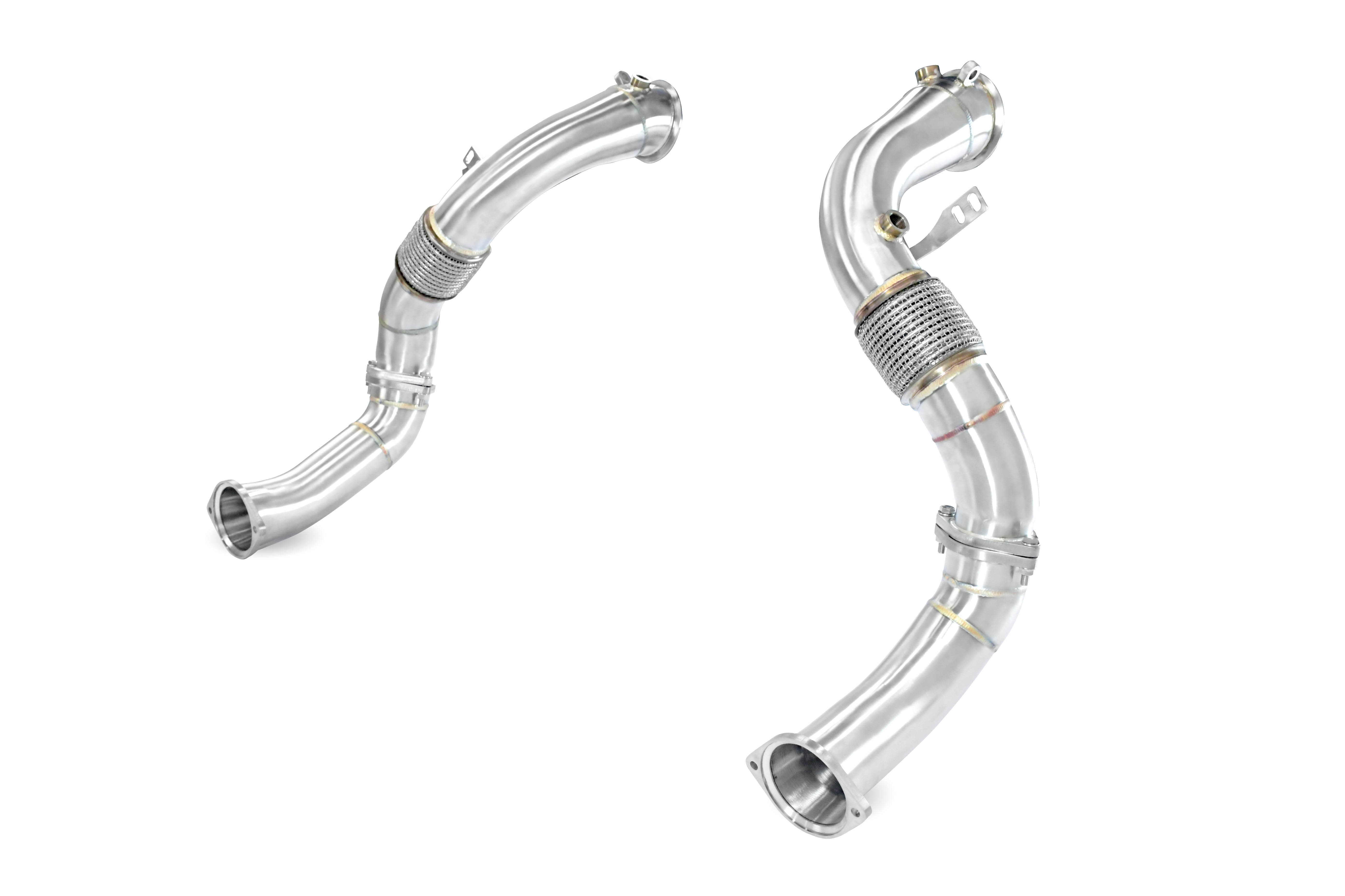 Downpipe kit Rechts - Links (Ersetzt Primär-Katalysator)