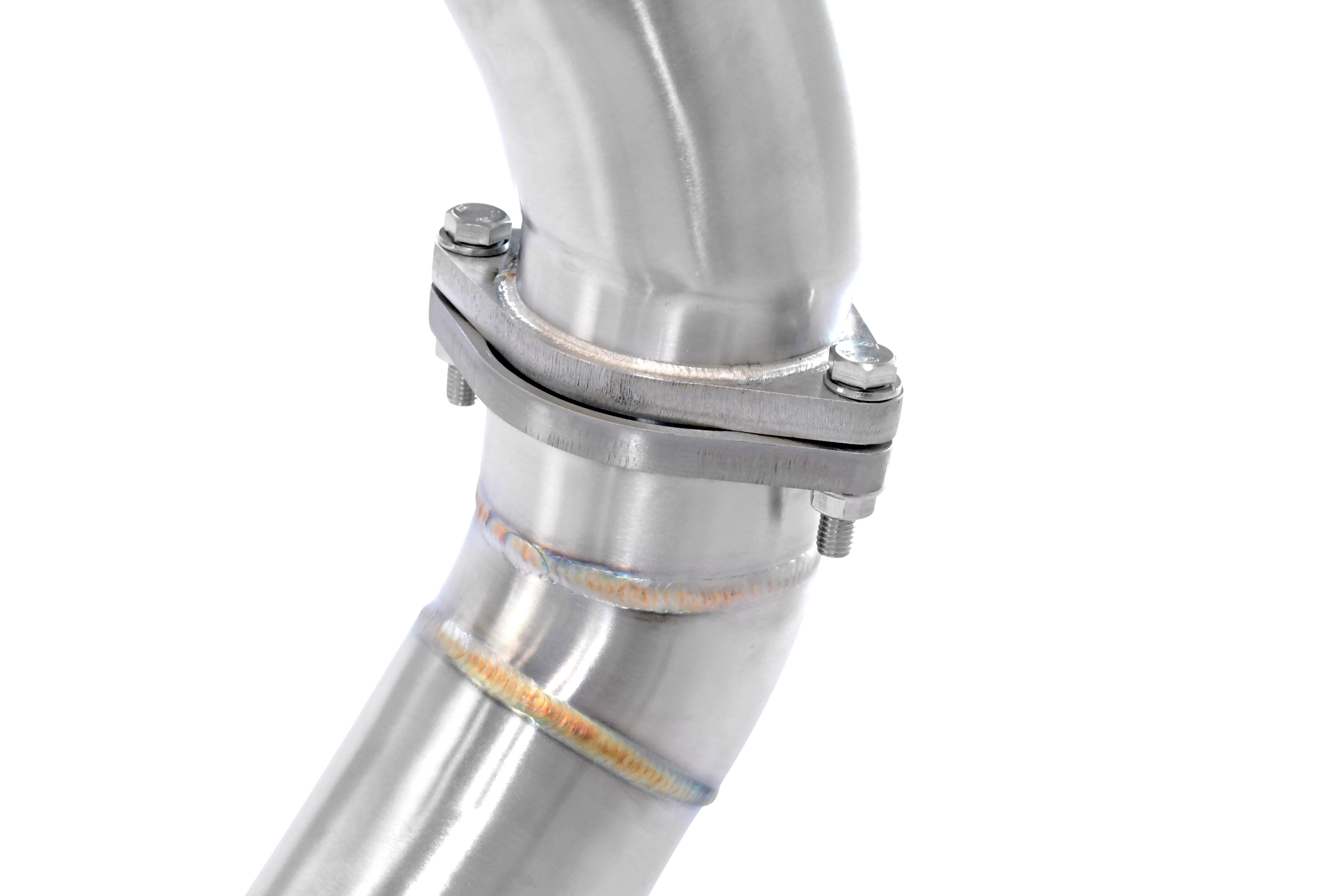 Downpipe kit Rechts - Links (Ersetzt Primär-Katalysator)