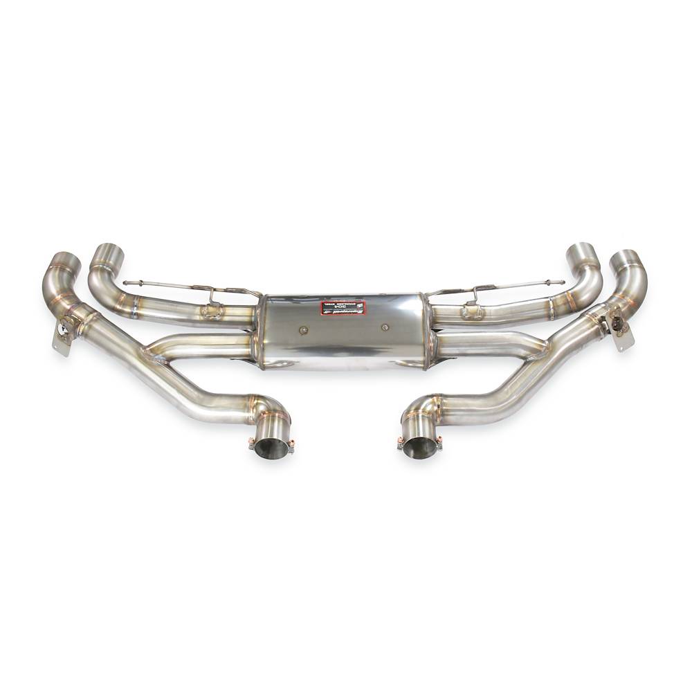 Rear exhaust right - left with valve