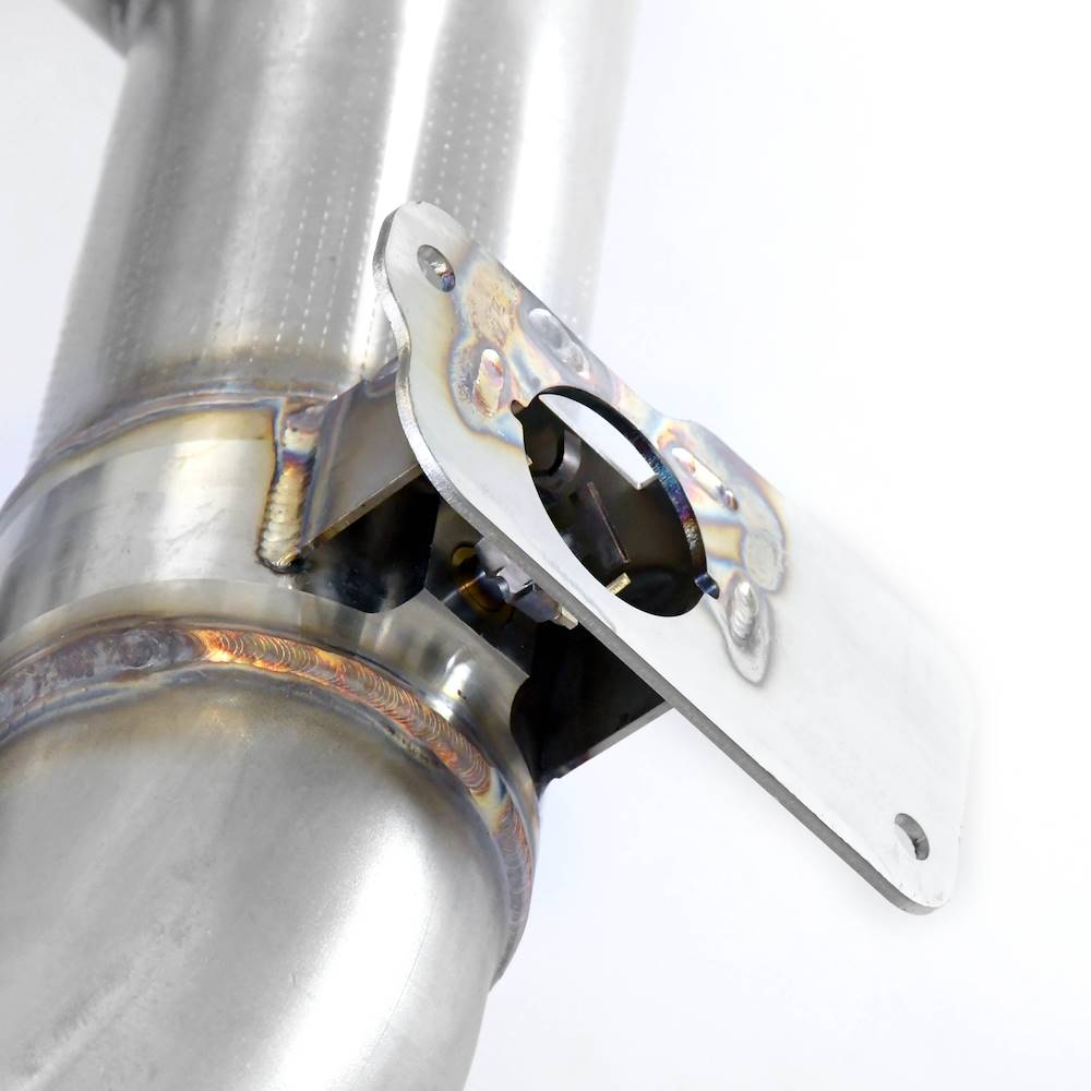 Rear exhaust right - left with valve