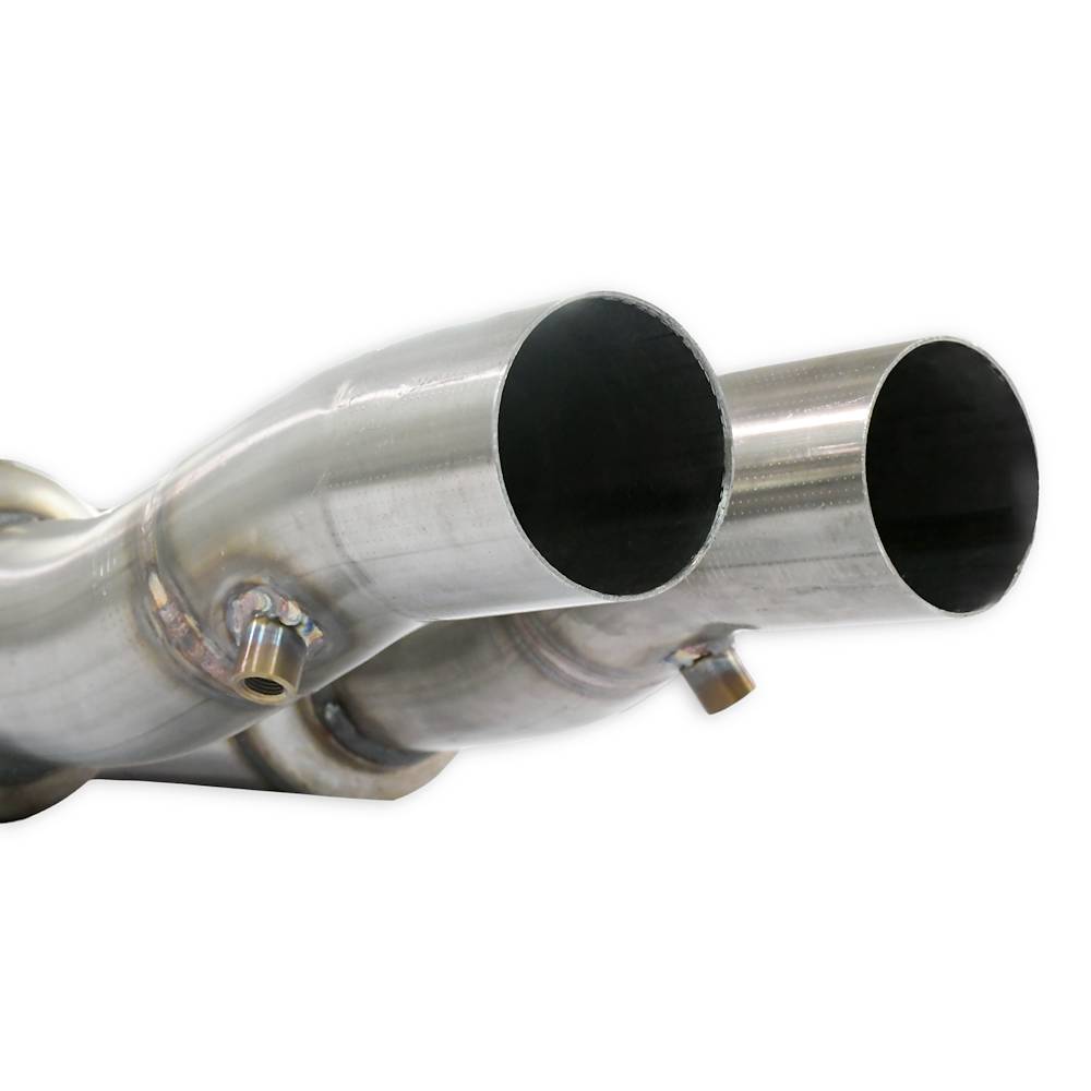 Kit anteriori Destro - Sinistro + "X-Pipe"<br>Elimina catalizzatori terziari e OPF