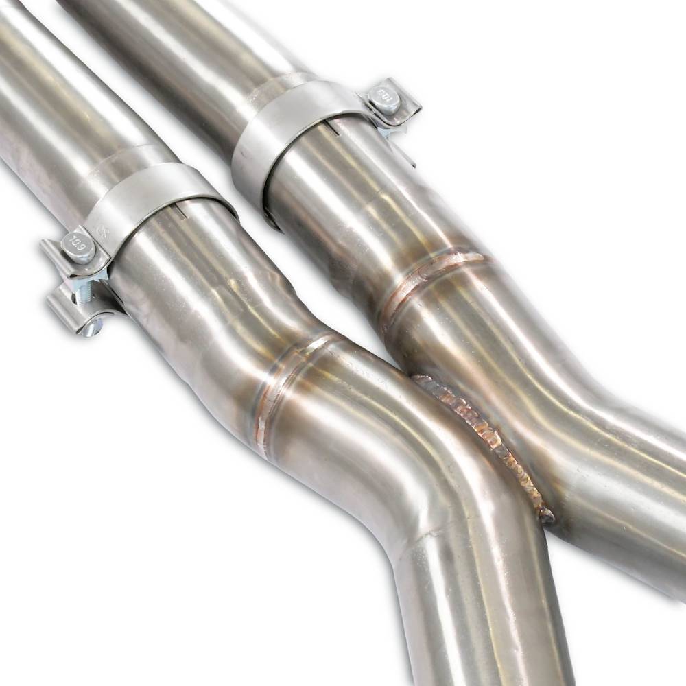 Front pipes kit Right - Left + X-Pipe Deletes tertiary catalytics and OPF