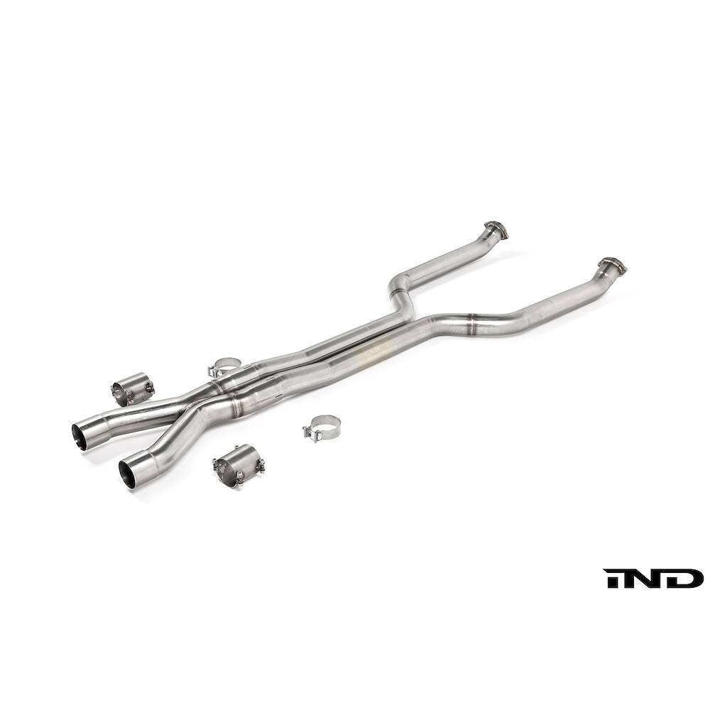 Front pipes kit Right - Left + "X-Pipe"<br>Deletes tertiary catalytics