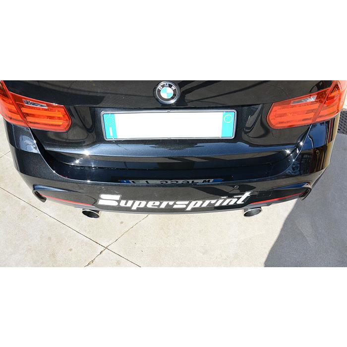 Connecting pipe + rear exhaust Right O100 - Left O100