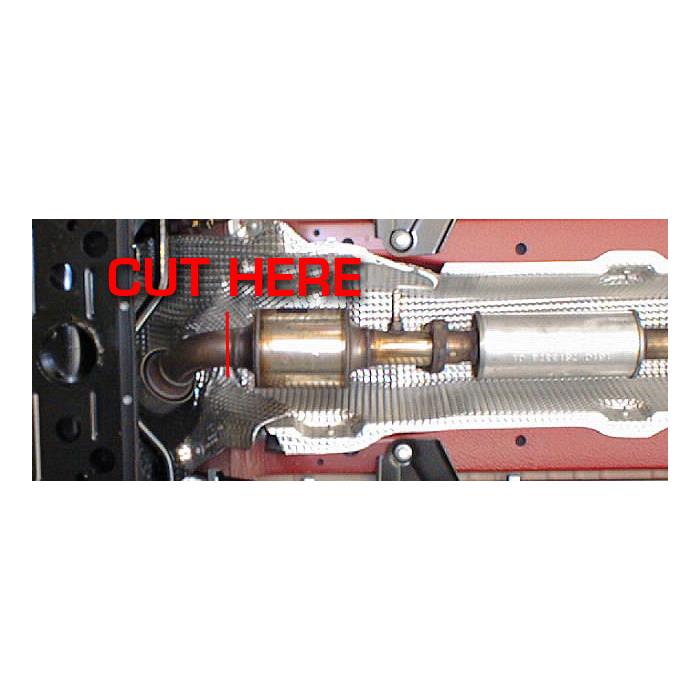 Sleeve pipe for OEM front exhaust (Weld on connection)