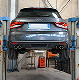 Nuovo scarico Supersprint per Audi S1 2.0 TFSI in fase di sviluppo